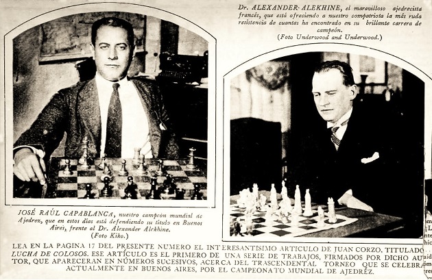 El Encuentro Por El T?Tulo Mundial Capablanca Vs Alekhine 1927