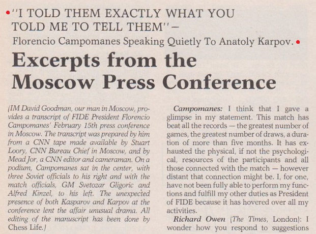 Elpedes CHESS - Yes, when Anatoly Karpov was the World Chess Champion he  lost to the St. George Defense of Tony Miles (dubbed The Incorrect  Opening  ) - but why  would