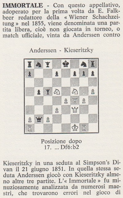 Perfect Chess Gift the Immortal Game Anderssen Vs 