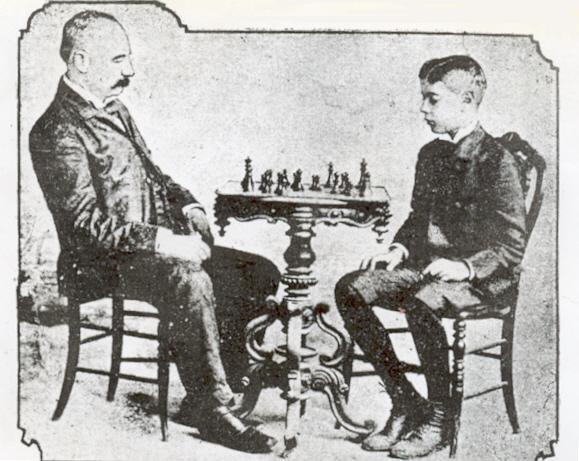 Hose Raul Capablanca (left) took the chess-crown from Emanuel Lasker