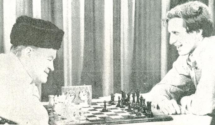 The Spassky-Fischer match (Reykjavík, 1972), with annotations from '64'.