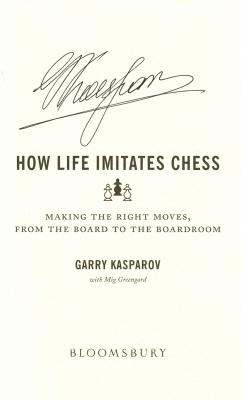Livro how life imitates chess de garry kasparov (inglês)