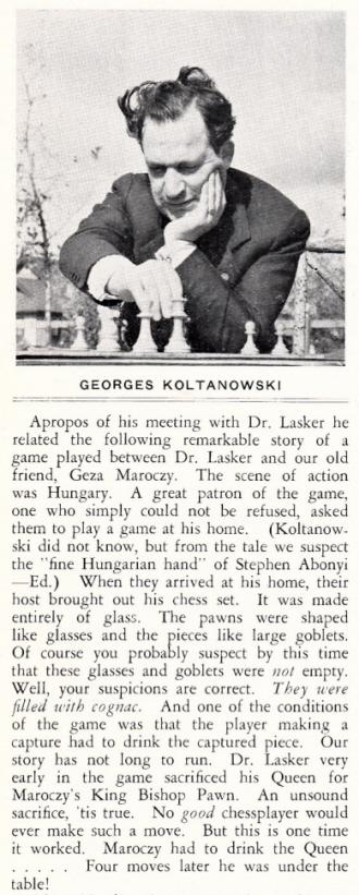 Chess legend George Koltanowski: An archive deep dive of record