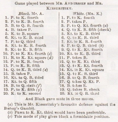 This match is known as the Immortal Game, played in 1851, white to move,  mate in 2. : r/chess