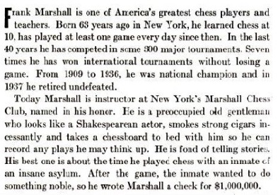 Capablanca vs. Marshall 1909 - Deportes - ABC Color